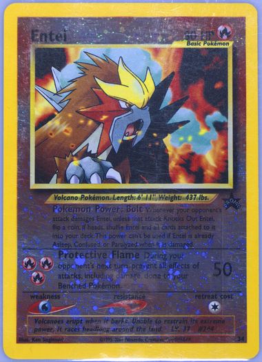 graded pokemon cards south africa Entei Pokémon Movie 3 Promo PSA Mint 9 main image 0