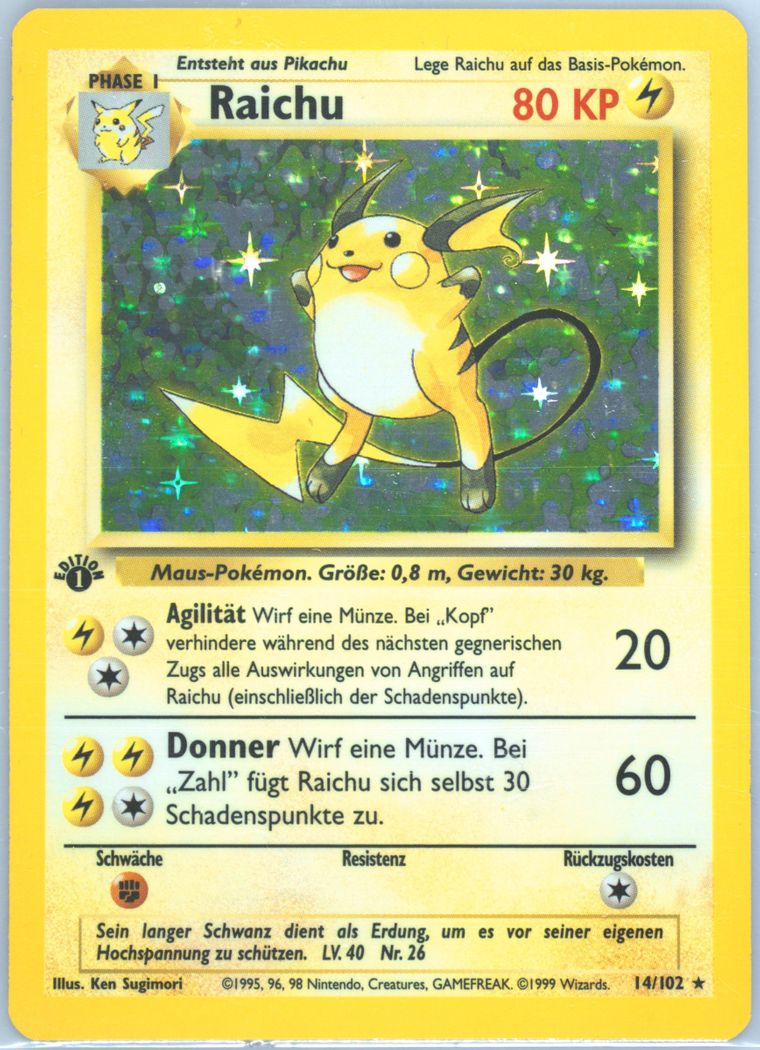 Raichu-Holo (Pokemon German)