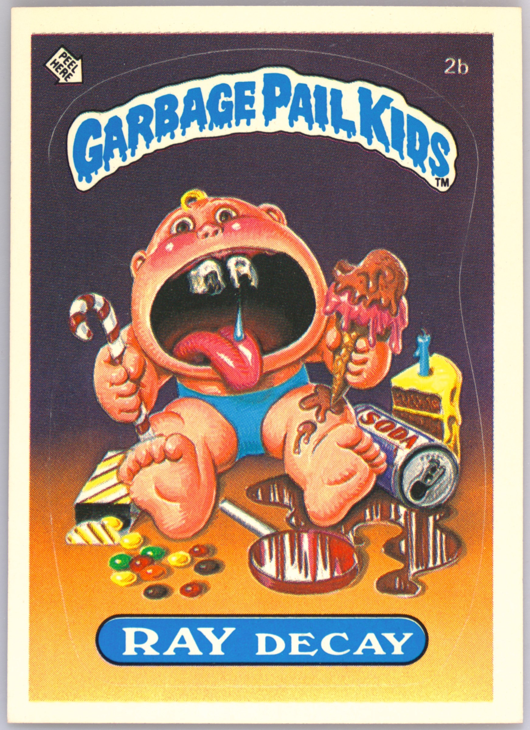 1985 Topps Garbage Pail Kids Original Series 1 #2b Ray Decay front