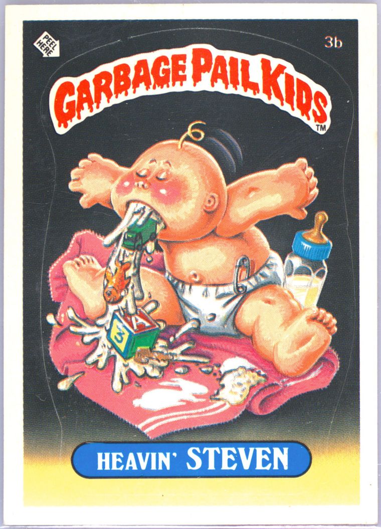 1985 Topps Garbage Pail Kids Original Series 1 #3b Heavin' Steven front