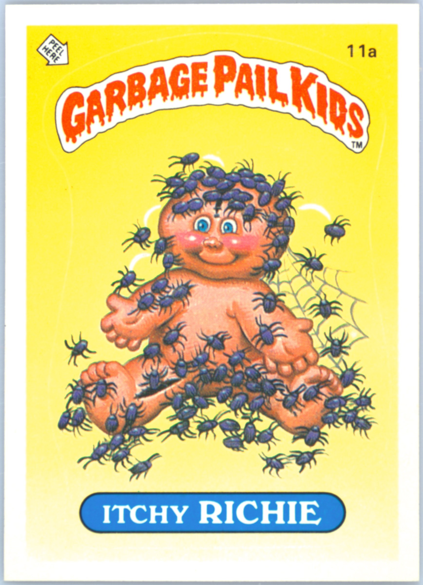 1985 Topps Garbage Pail Kids Original Series 1 #11a Itchy Richie front
