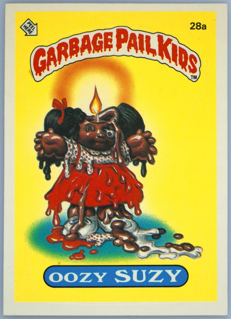 1985 Topps Garbage Pail Kids Original Series 1 #28a Oozy Suzy front