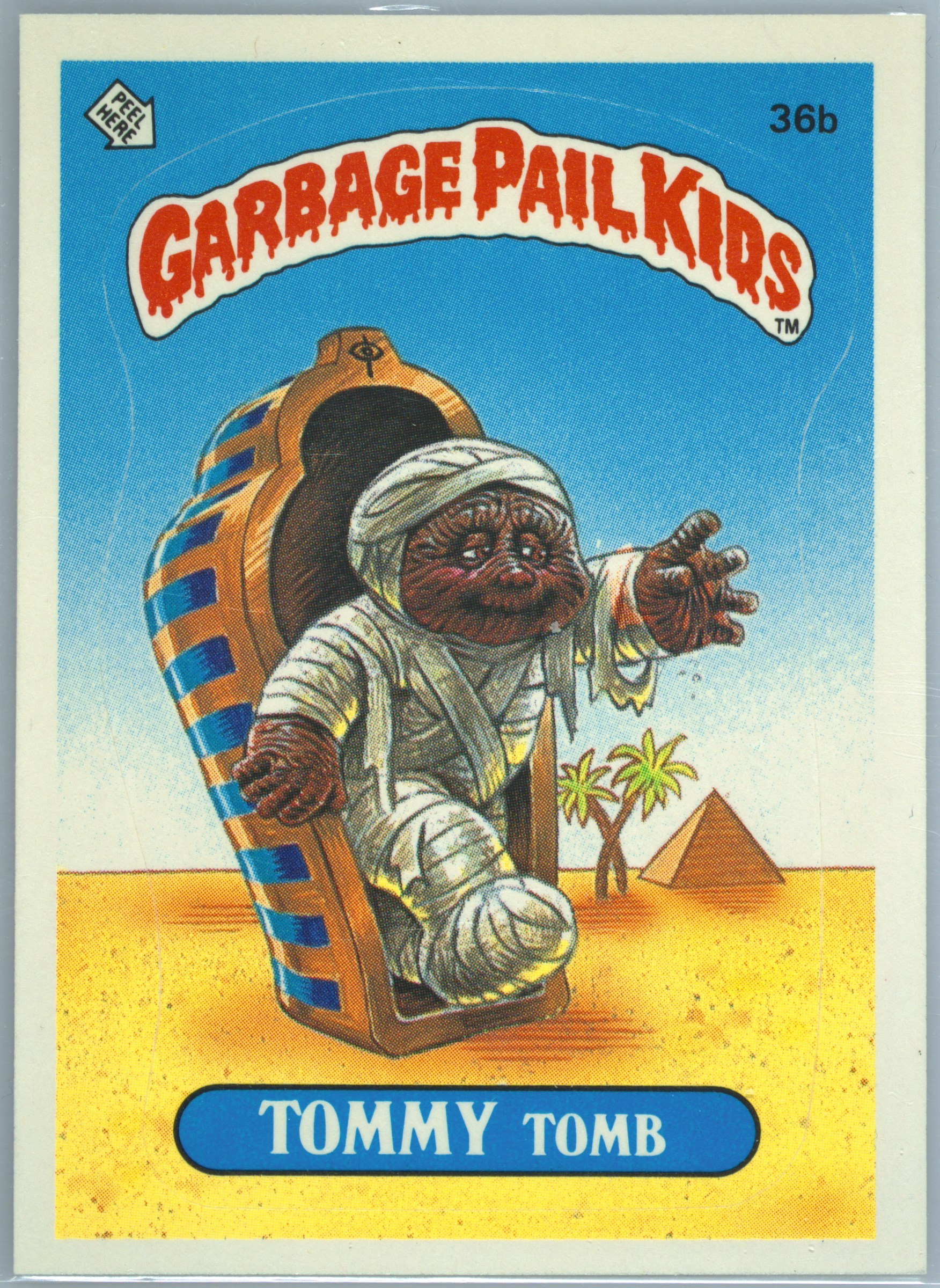 1985 Topps Garbage Pail Kids Original Series 1 #36b Tommy Tomb front
