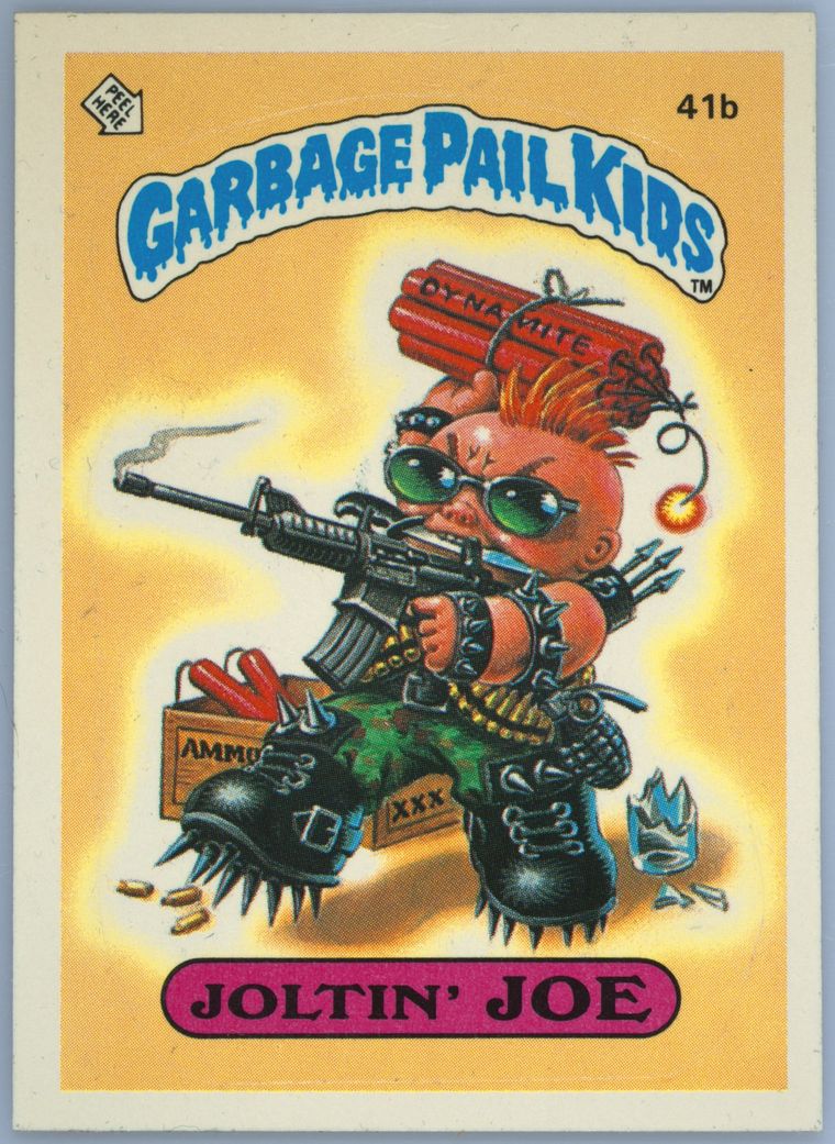 1985 Topps Garbage Pail Kids Original Series 1 #41b Joltin' Joe front