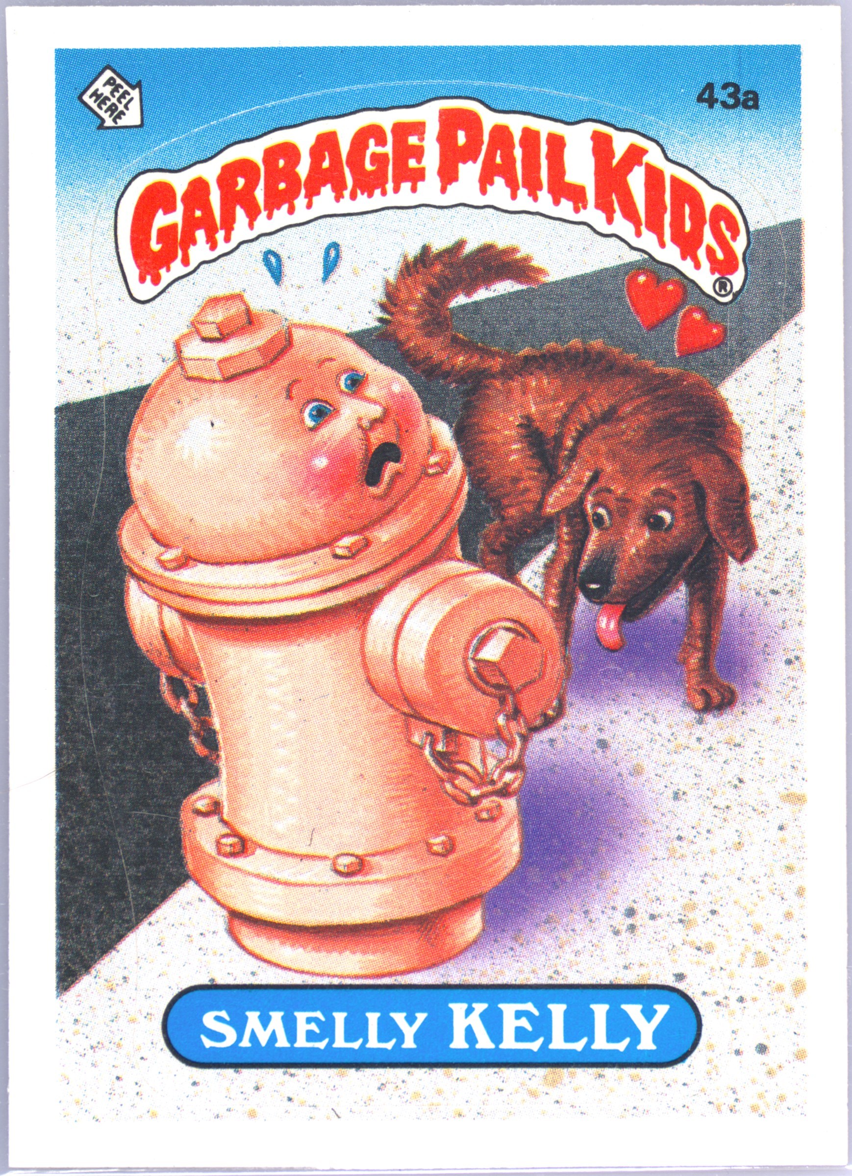 1985 GARBAGE PAIL KIDS STICKERS #43a SMELLY KELLY PSA 10