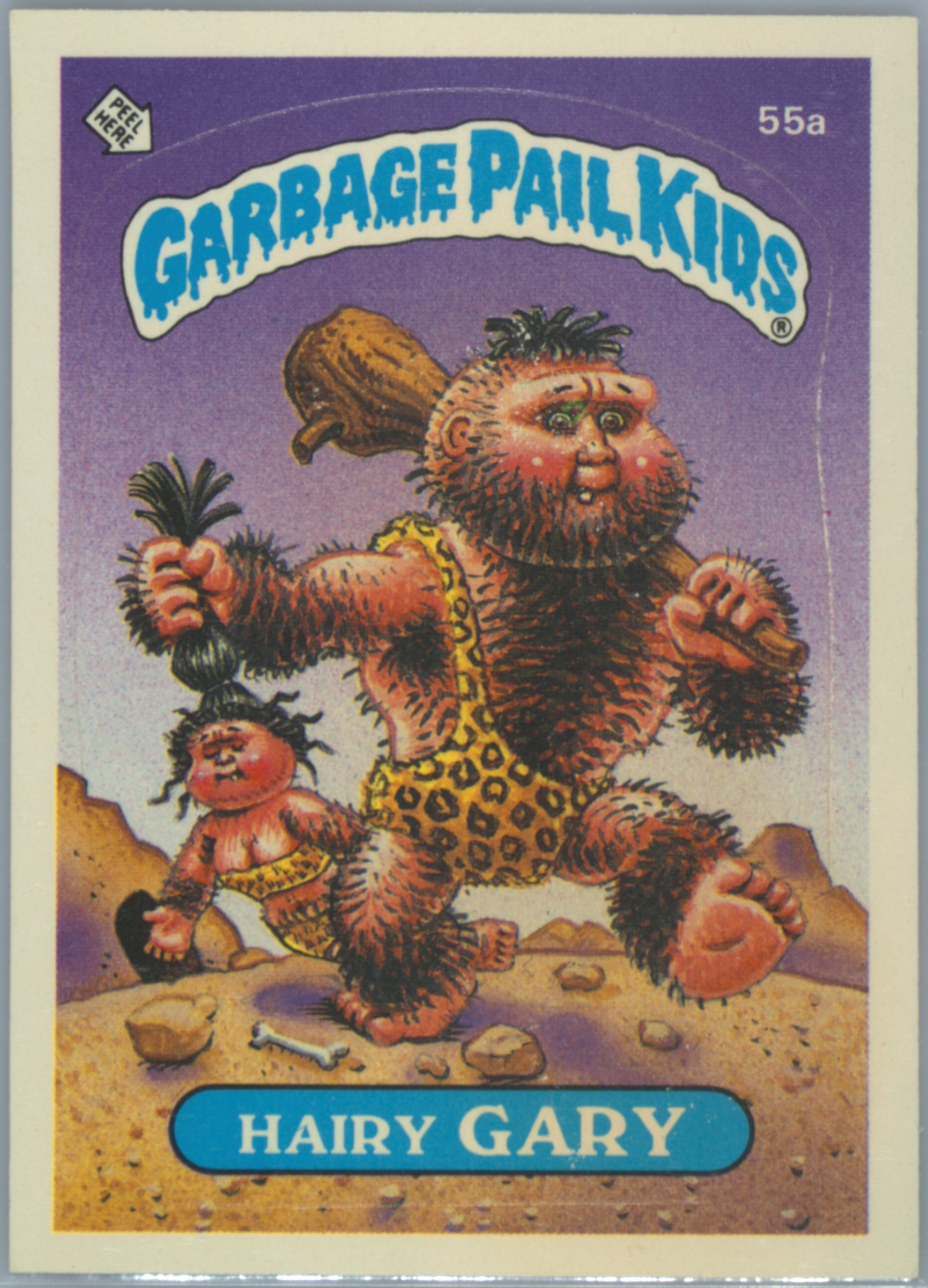 1985 Topps Garbage Pail Kids Original Series 2 #55a Hairy Gary front