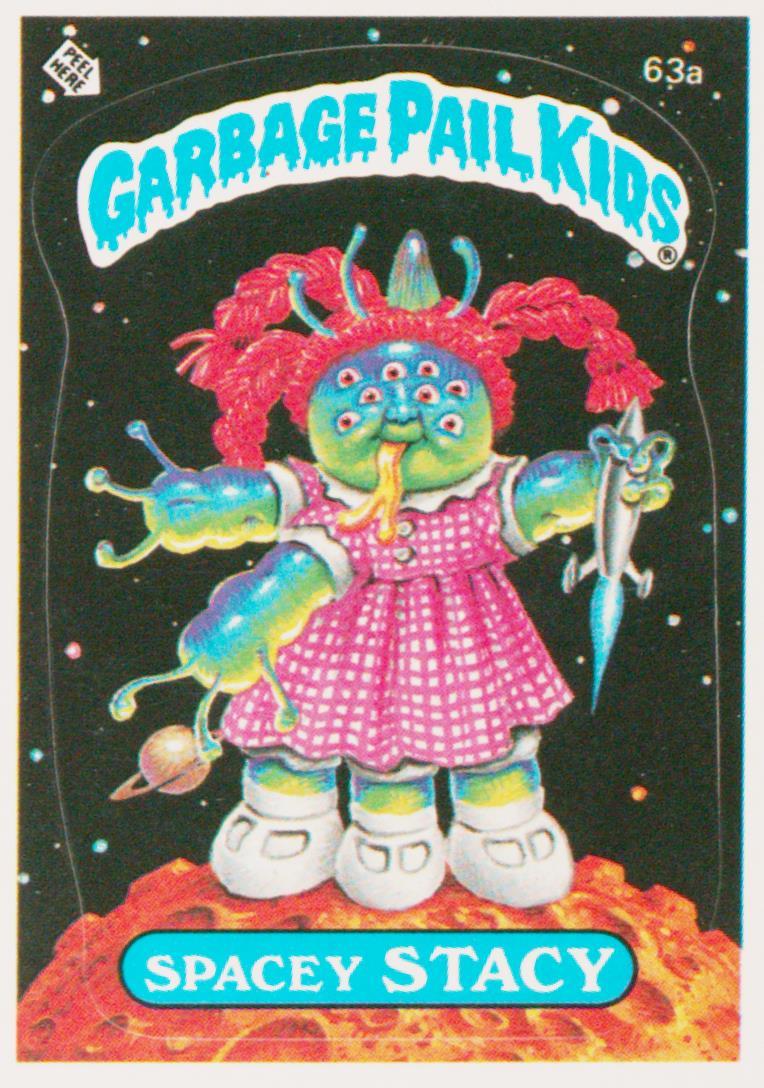 Spacey Stacy #63A PSA 2 Garbage Pail Kids card front