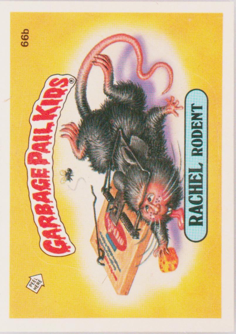 Rachel Rodent #66B PSA 4 Garbage Pail Kids card front