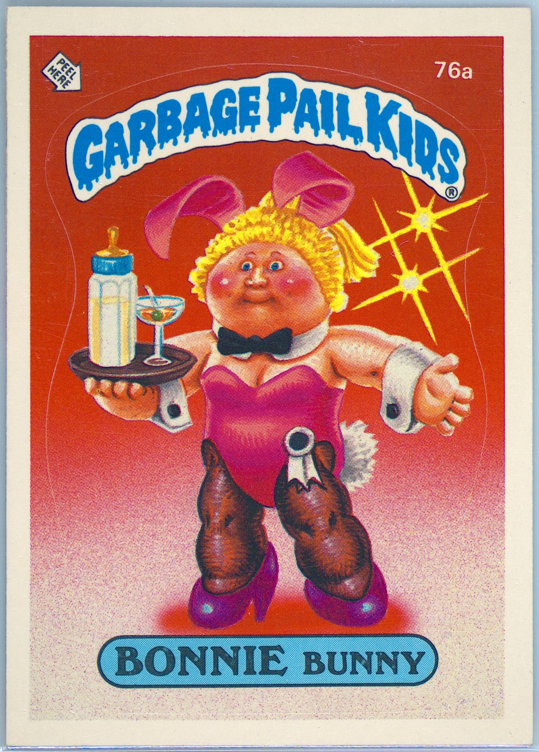 1985 Topps Garbage Pail Kids Original Series 2 #76a Bonnie Bunny front