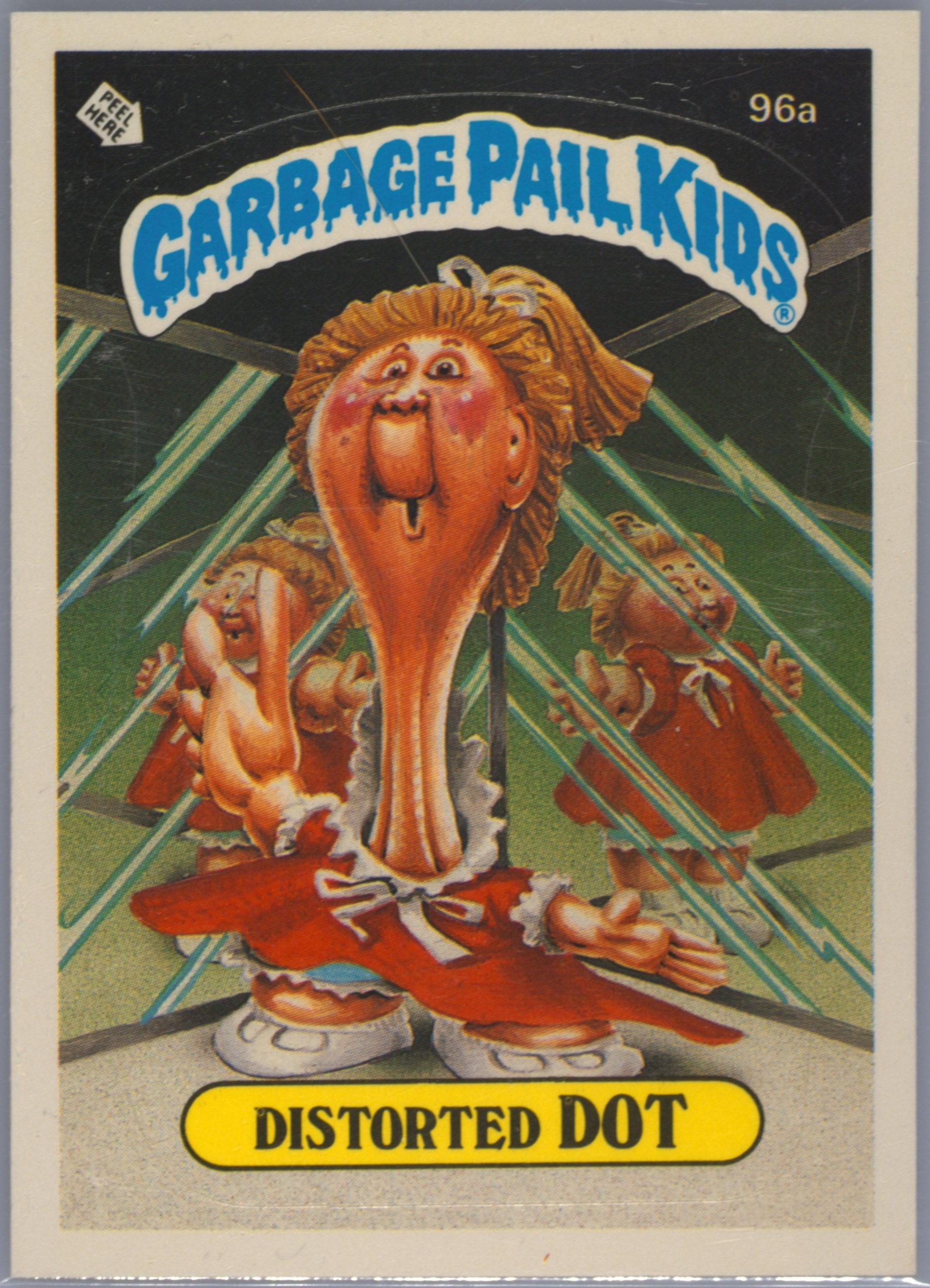 1986 Topps Garbage Pail Kids Original Series 3 #96a Distorted Dot front