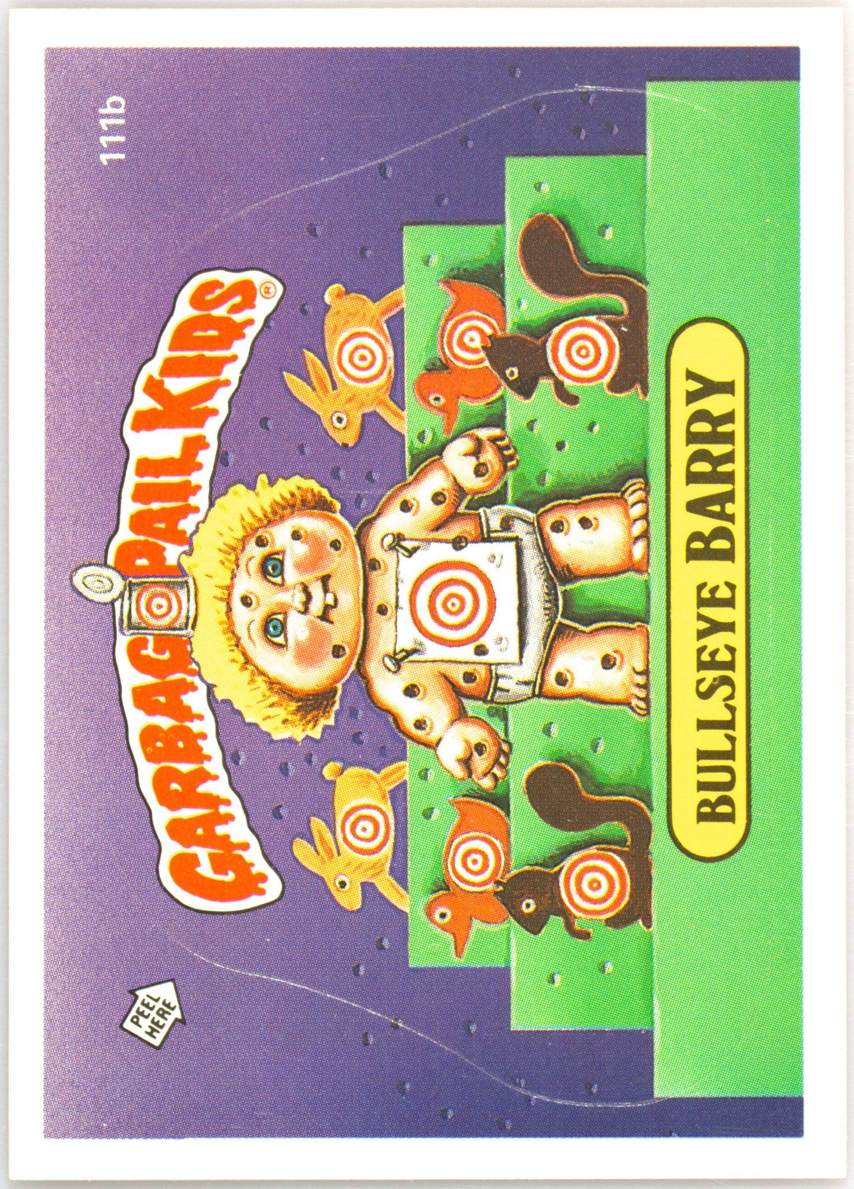 Bullseye Barry #111B PSA 3 Garbage Pail Kids card front