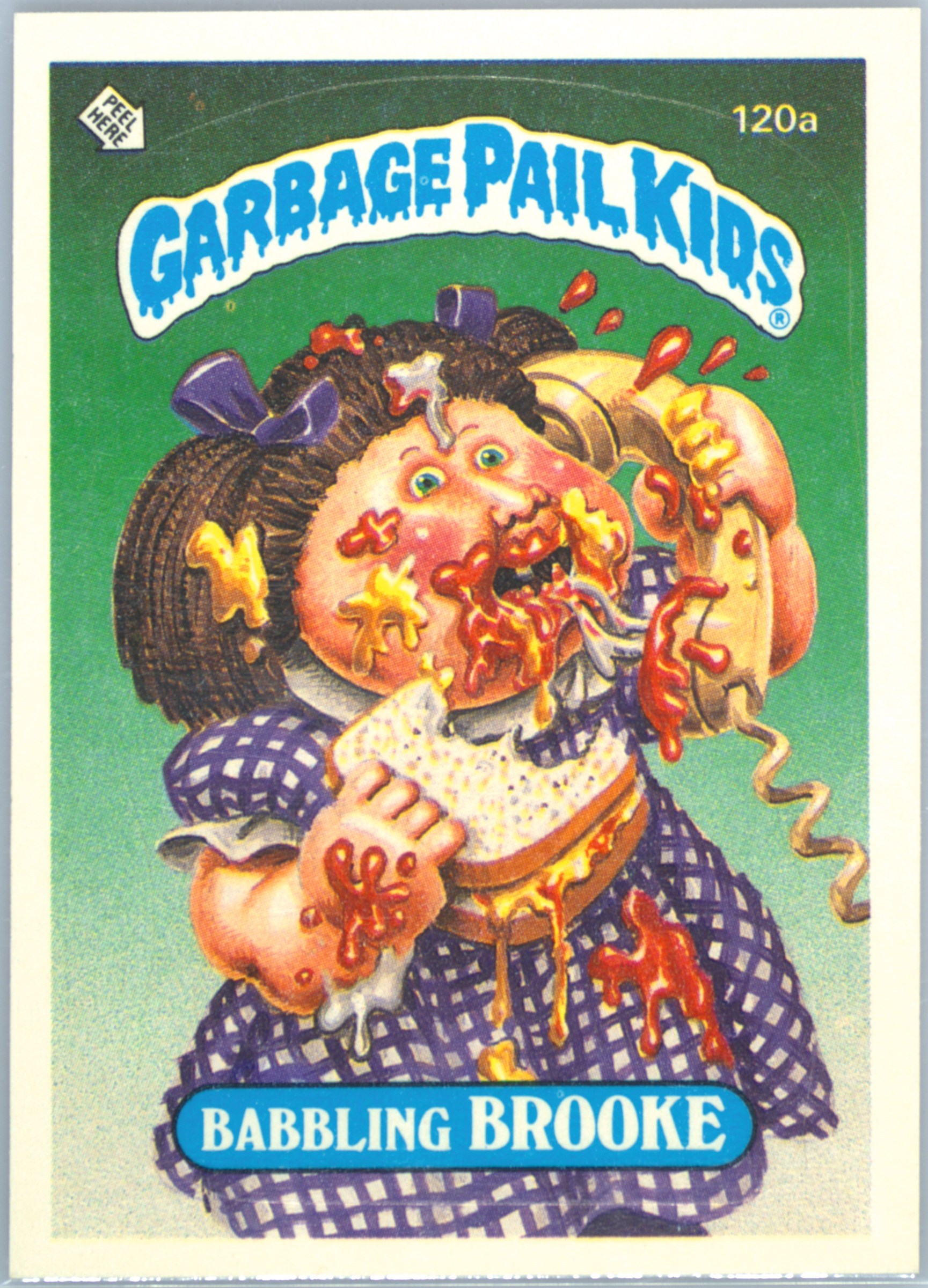 Babbling Brooke #120A PSA 4 Garbage Pail Kids card front