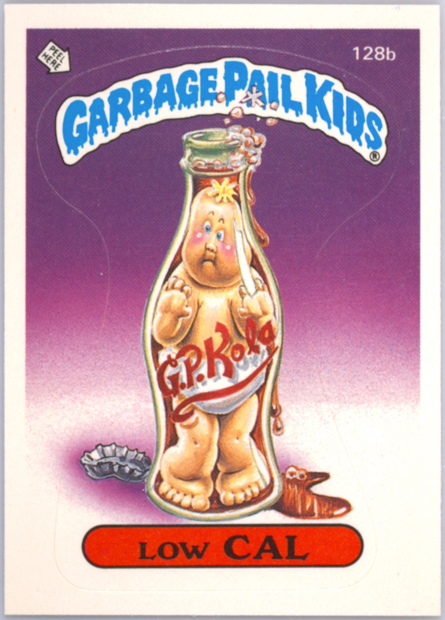 Low Cal #128B PSA 5 Garbage Pail Kids card front