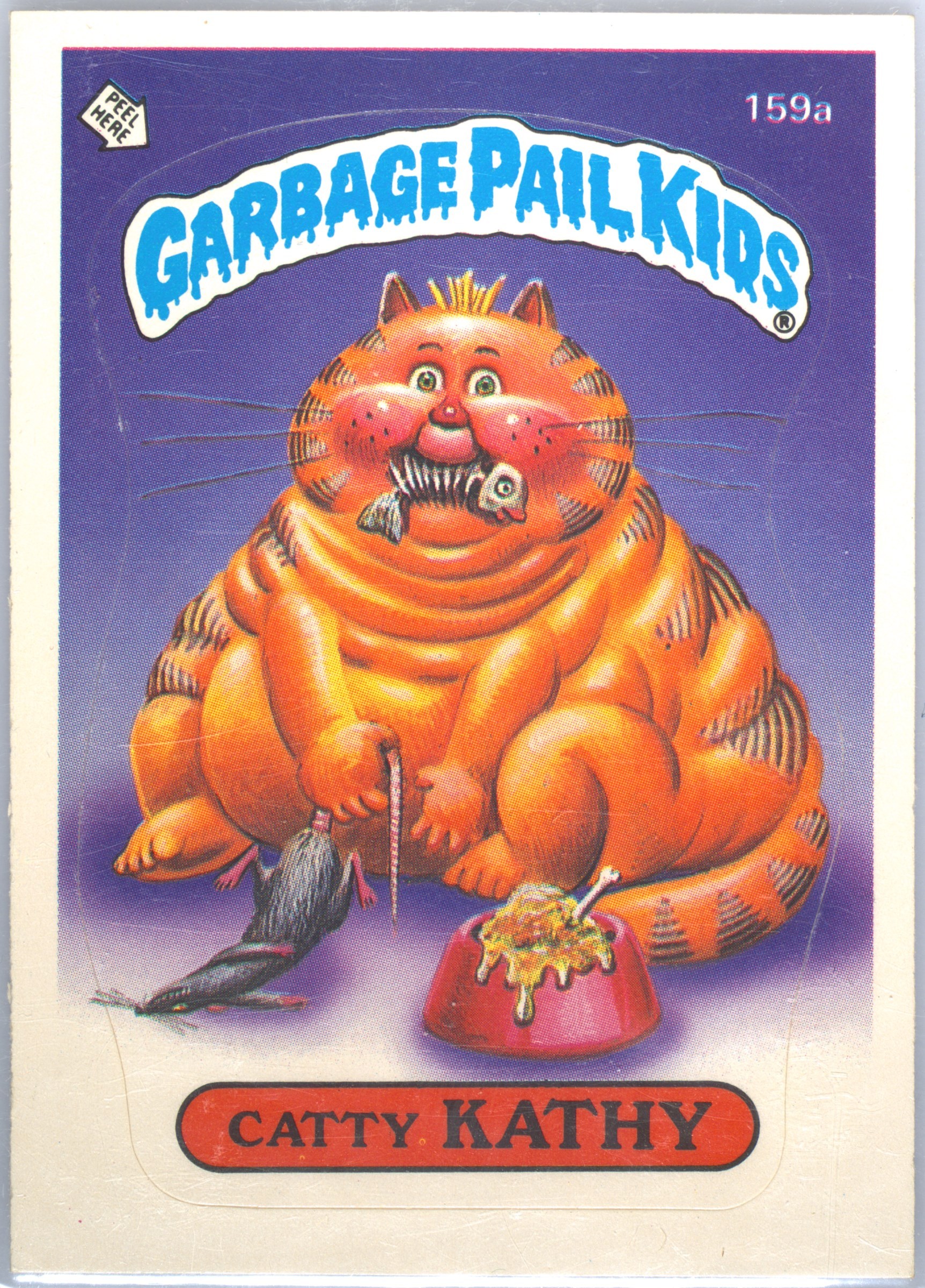 Catty Kathy #159A PSA 4 Garbage Pail Kids card front