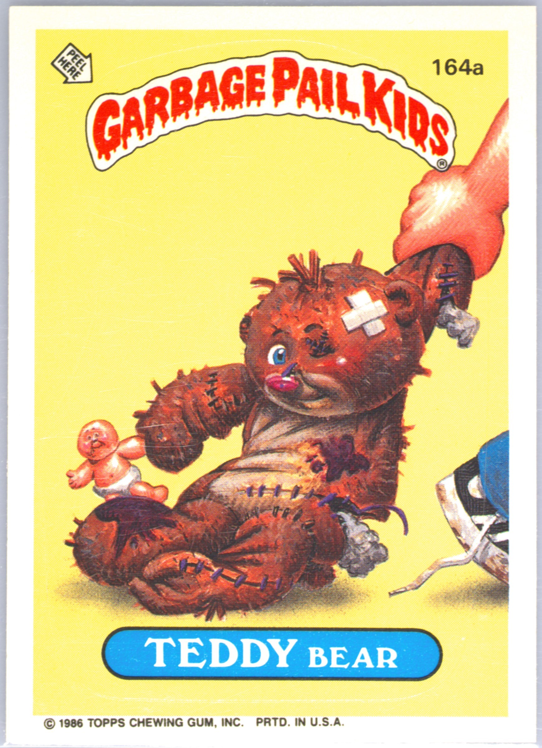 Teddy Bear #164A PSA 4 Garbage Pail Kids card front