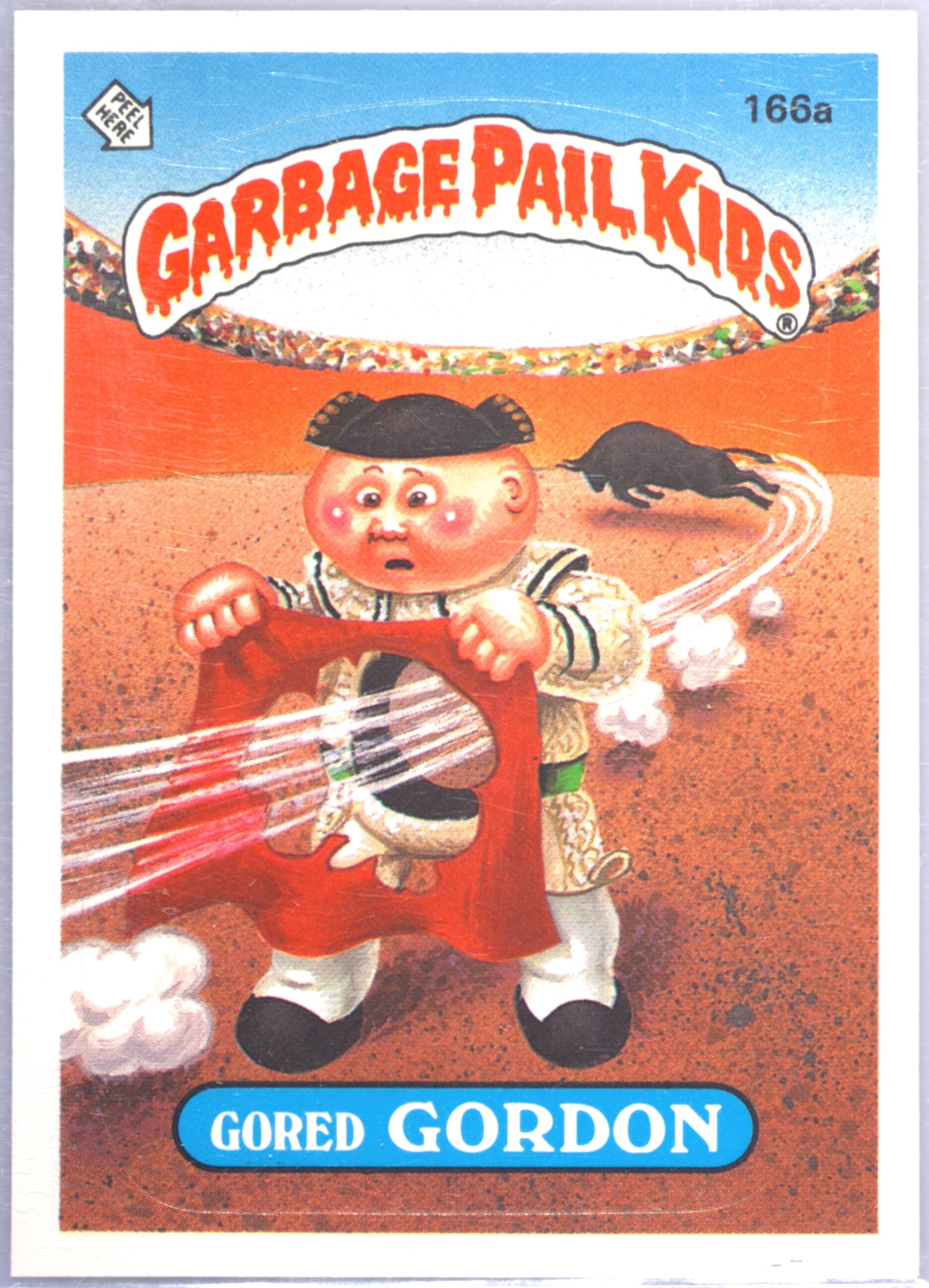 Gored Gordon #166A PSA 4 Garbage Pail Kids card front