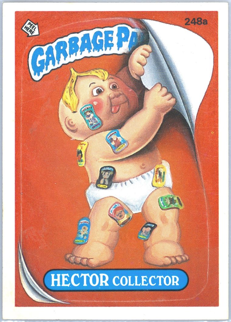 1986 Topps Garbage Pail Kids Original Series 6 #248a Hector Collector front