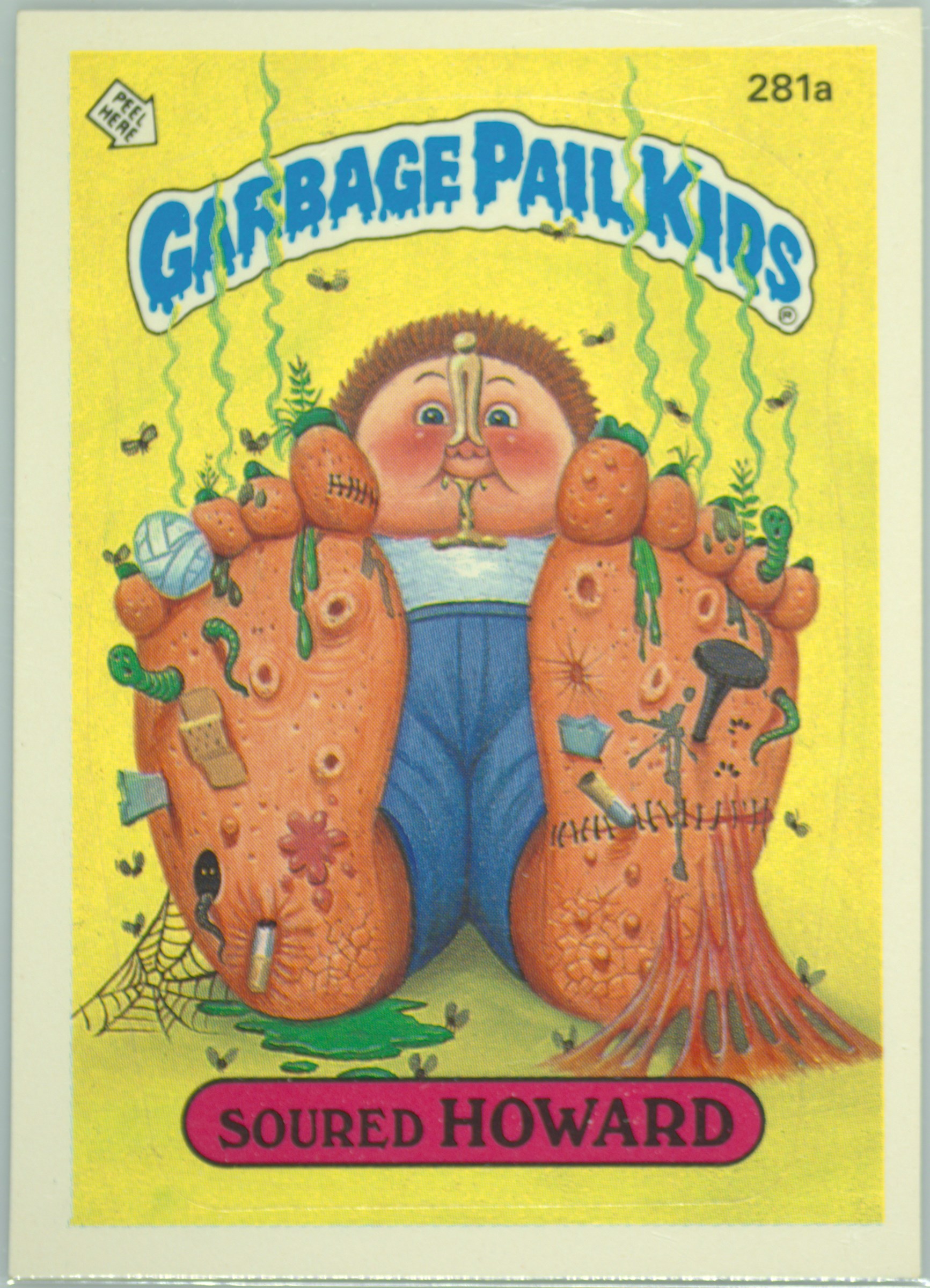 Soured Howard #281A PSA 5 Garbage Pail Kids card front