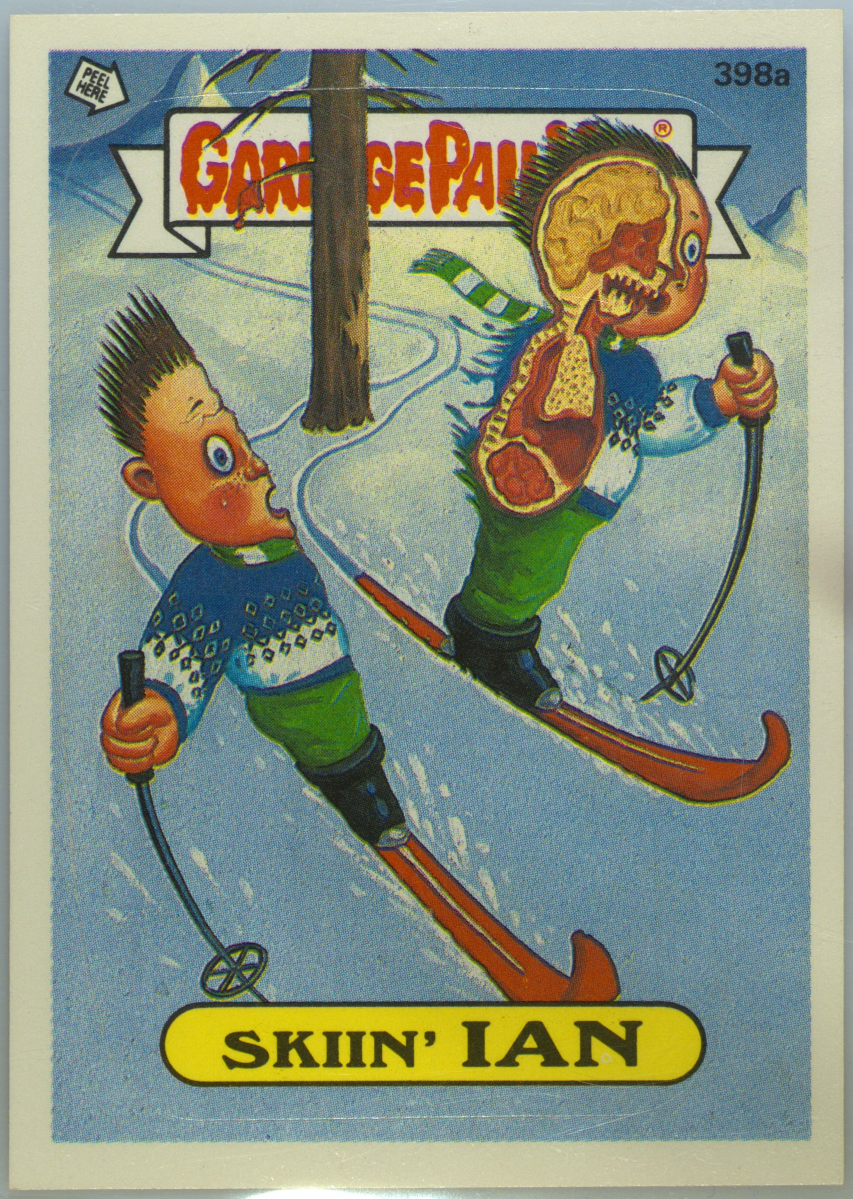 1987 Topps Garbage Pail Kids Original Series 10 #398a Skiin Ian front