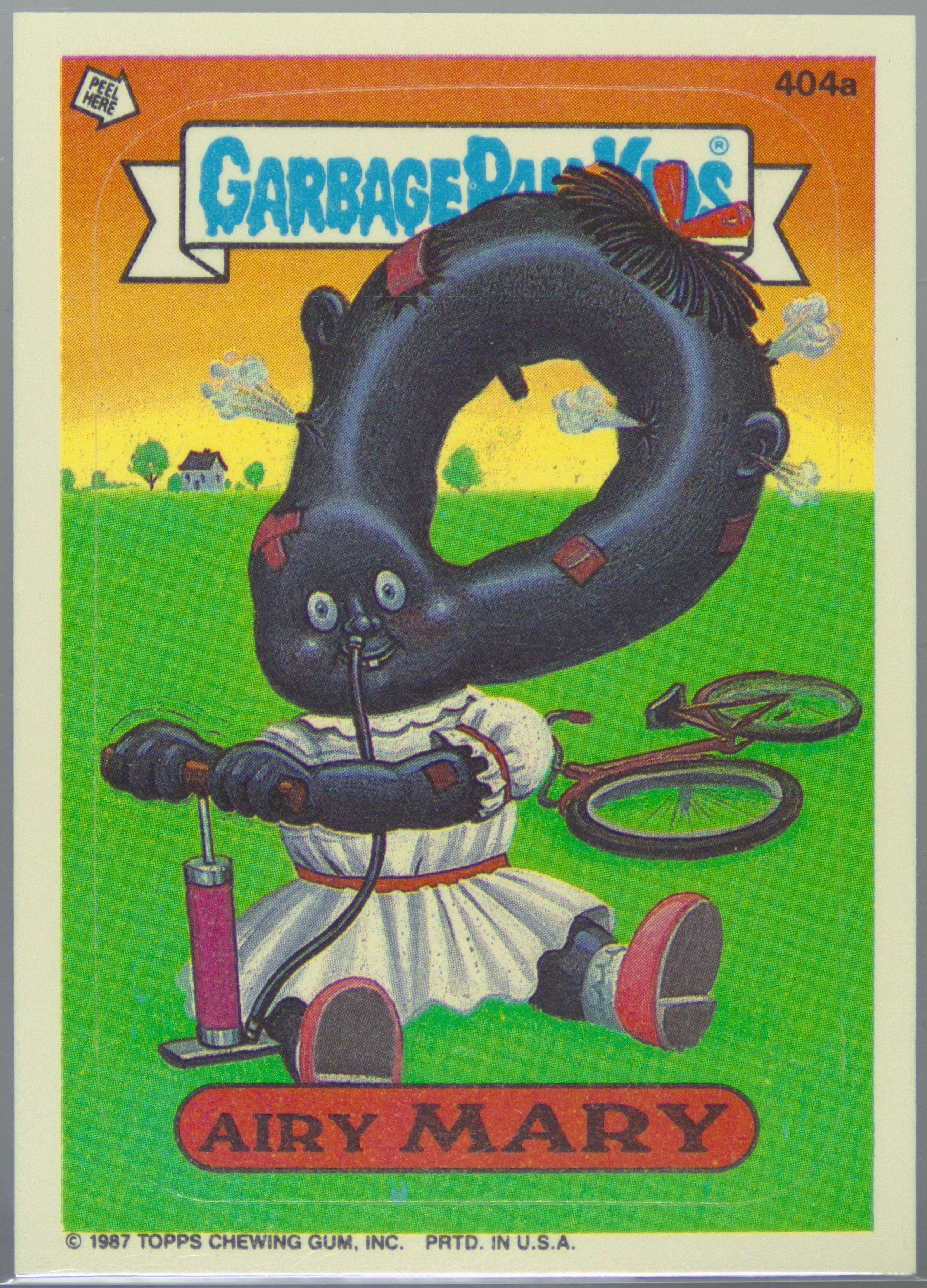 1987 Topps Garbage Pail Kids Original Series 10 #404a Airy Mary front