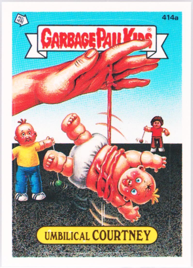 1987 Topps Garbage Pail Kids Original Series 10 #414a Umbilical Courtney front
