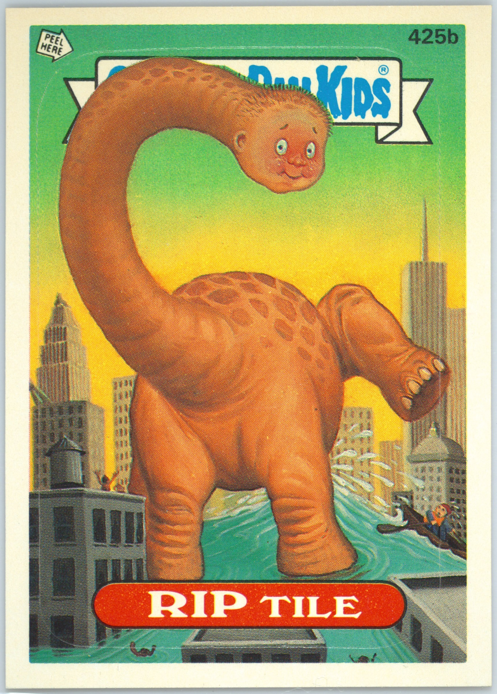 1987 Topps Garbage Pail Kids Original Series 11 #425b Rip Tile front