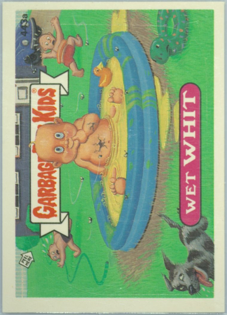 1987 Topps Garbage Pail Kids Original Series 11 #443a Wet Whit front