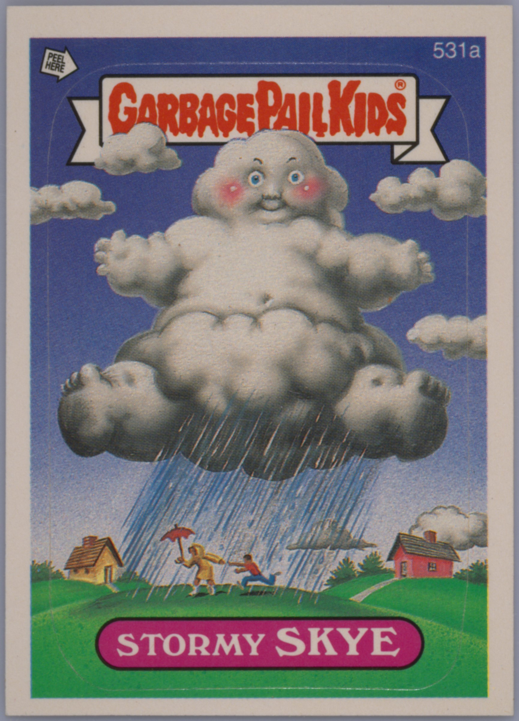 1988 Topps Garbage Pail Kids Original Series 13 #531a Stormy Skye front