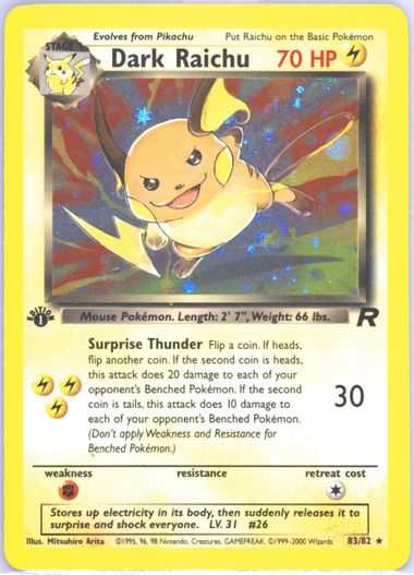 Auction Prices Realized Tcg Cards 2000 POKEMON ROCKET Dark