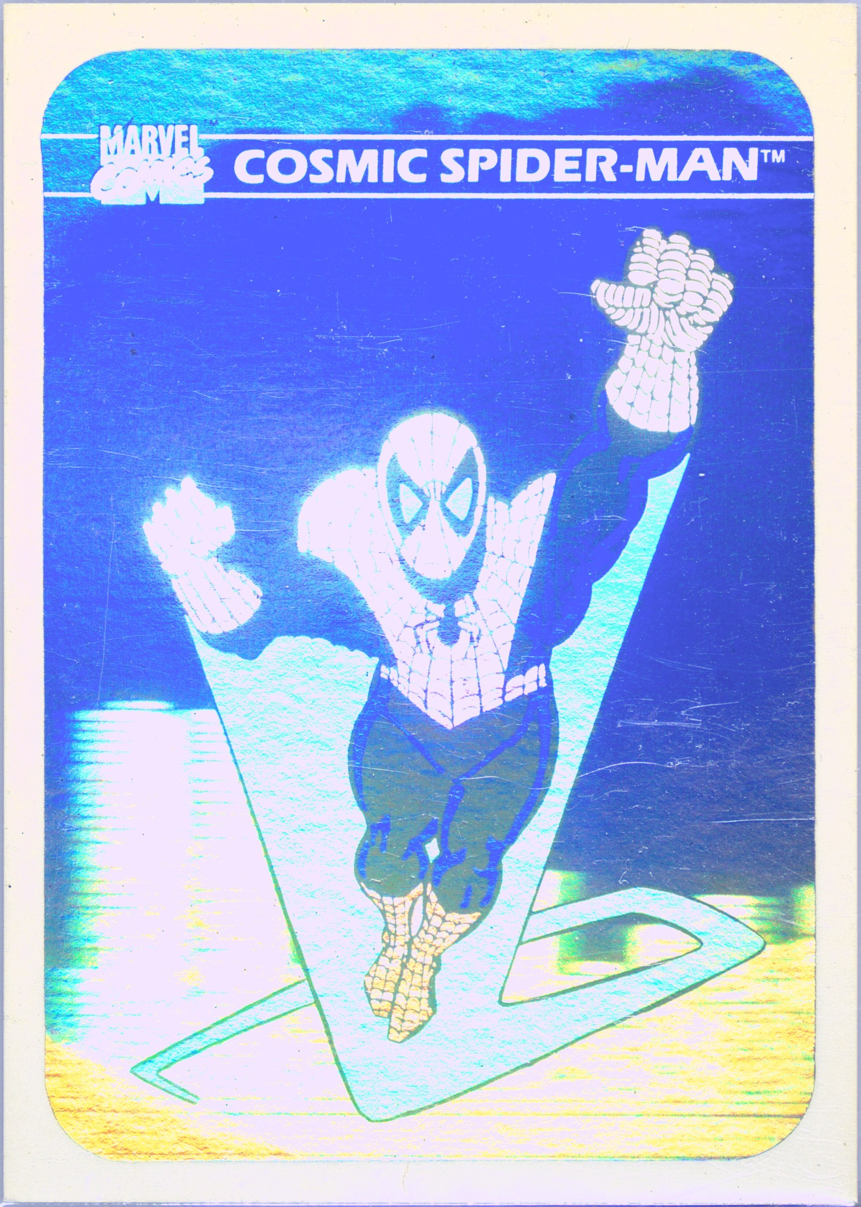 holographic spiderman card 1990 Marvel Universe Hologram SET PSA  Comic Book Quest