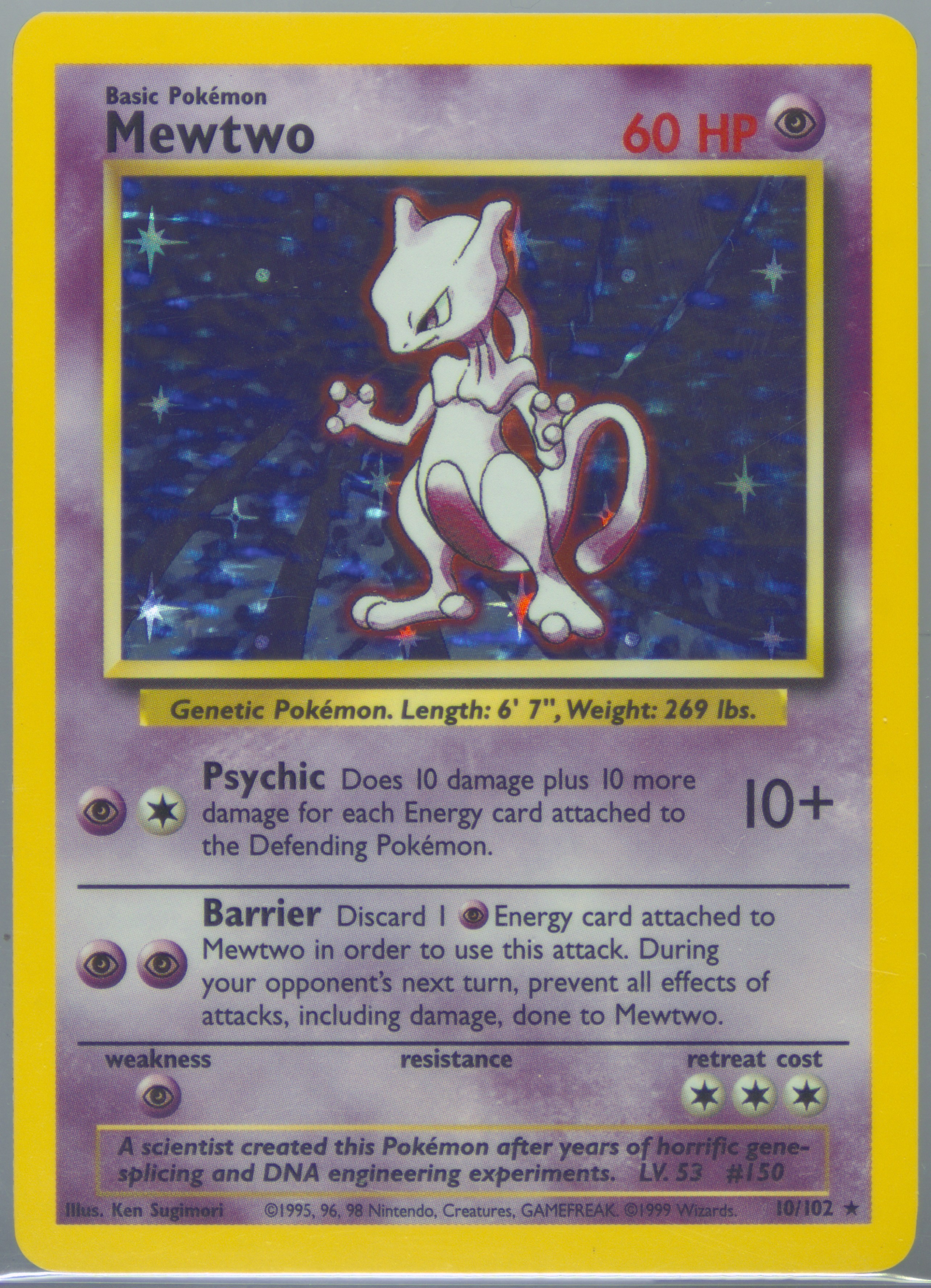 Mewtwo Unlimited PSA 8