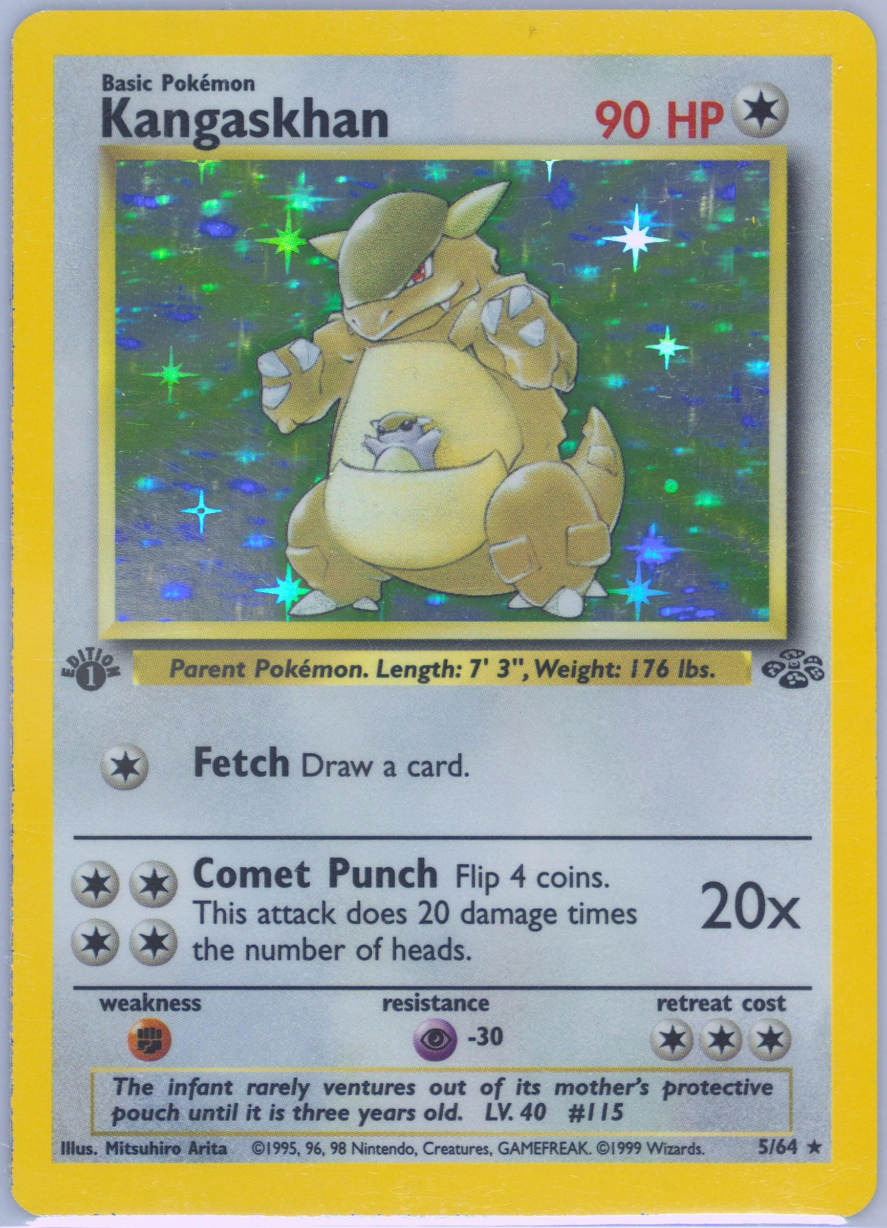 kangaskhan pokemon card value 5/64 Kangaskhan Pokemon Card Credit Card Credit Card Skin – Anime Town Creations main image 1