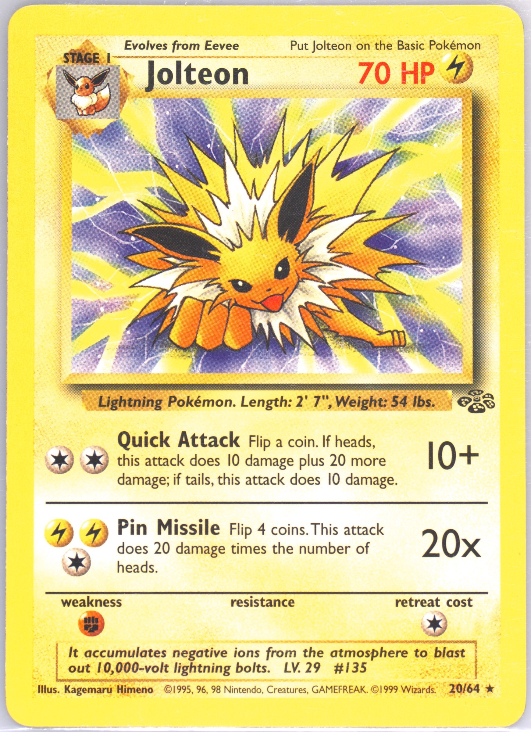 Jolteon card photo