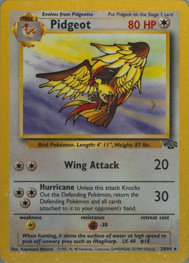 PSA10鑑定済〕ピジョットLV.40【-】{旧裏}