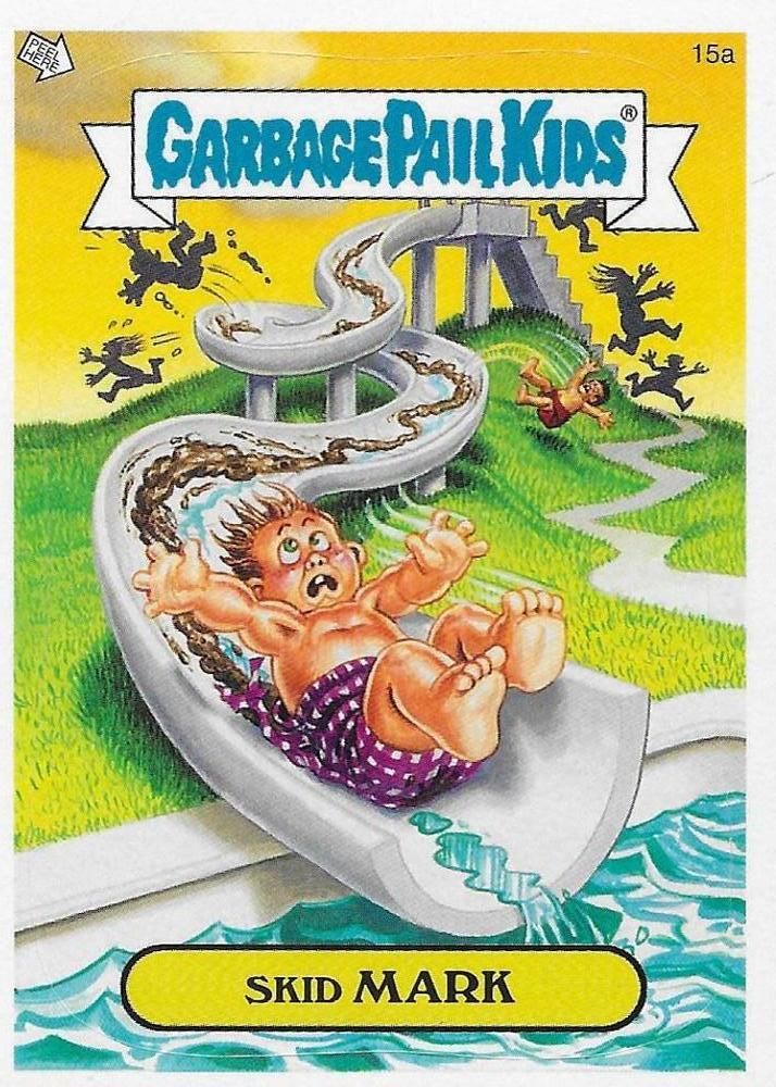 2004 Topps Garbage Pail Kids Stickers Series 2 #15a Skid Mark front