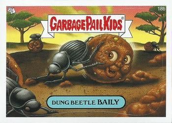 2007 Topps Garbage Pail Kids Stickers Series 7 #18b Dung Beetle Baily front