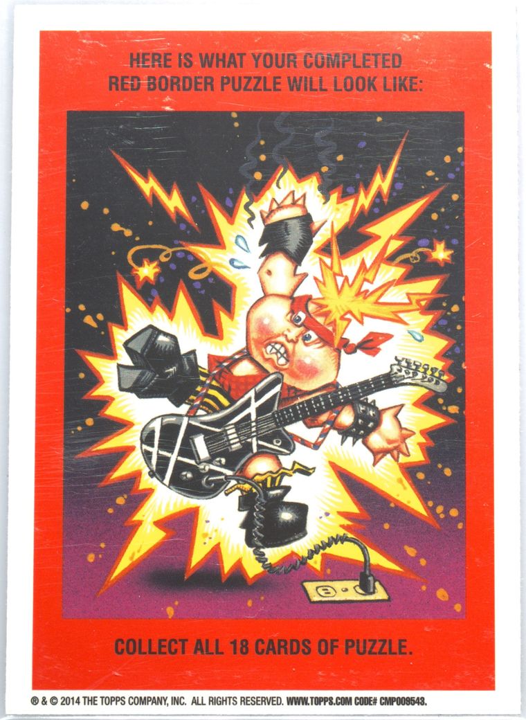2014 Topps Garbage Pail Kids Chrome Series 2-C Variations #55c Cave Manny front