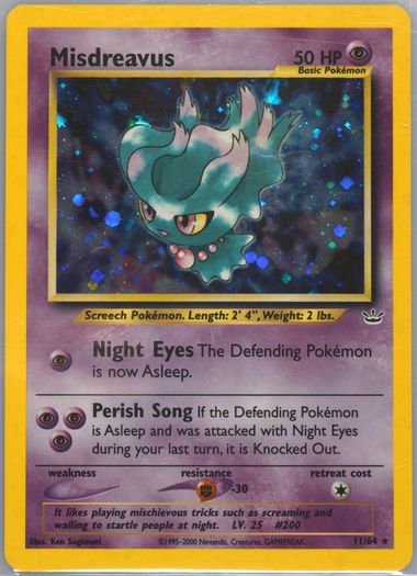 Auction Prices Realized Tcg Cards 2001 POKEMON NEO