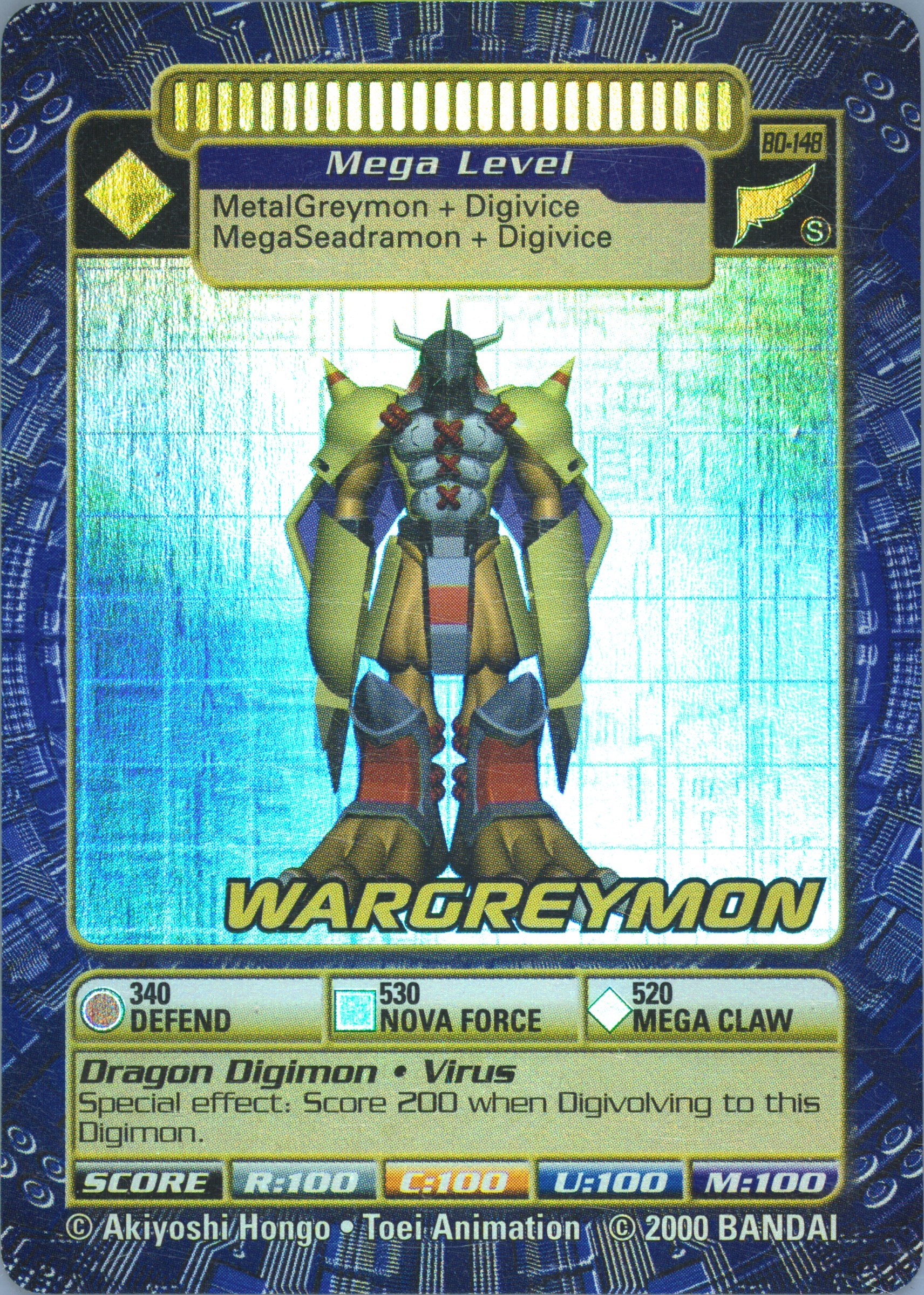 digimon cards wargreymon Digimon Card Game - Release Special Booster Ver.1.0 (BT01-03) - WarGreymon  (Super Rare)