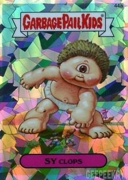 2014 Topps Garbage Pail Kids Chrome Series 2 Atomic Refractor #44a Sy Clops front
