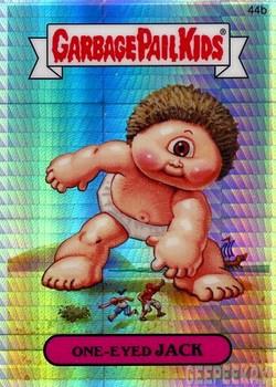 2014 Topps Garbage Pail Kids Chrome Series 2 Prizm Refractor #44b One-Eyed Jack front