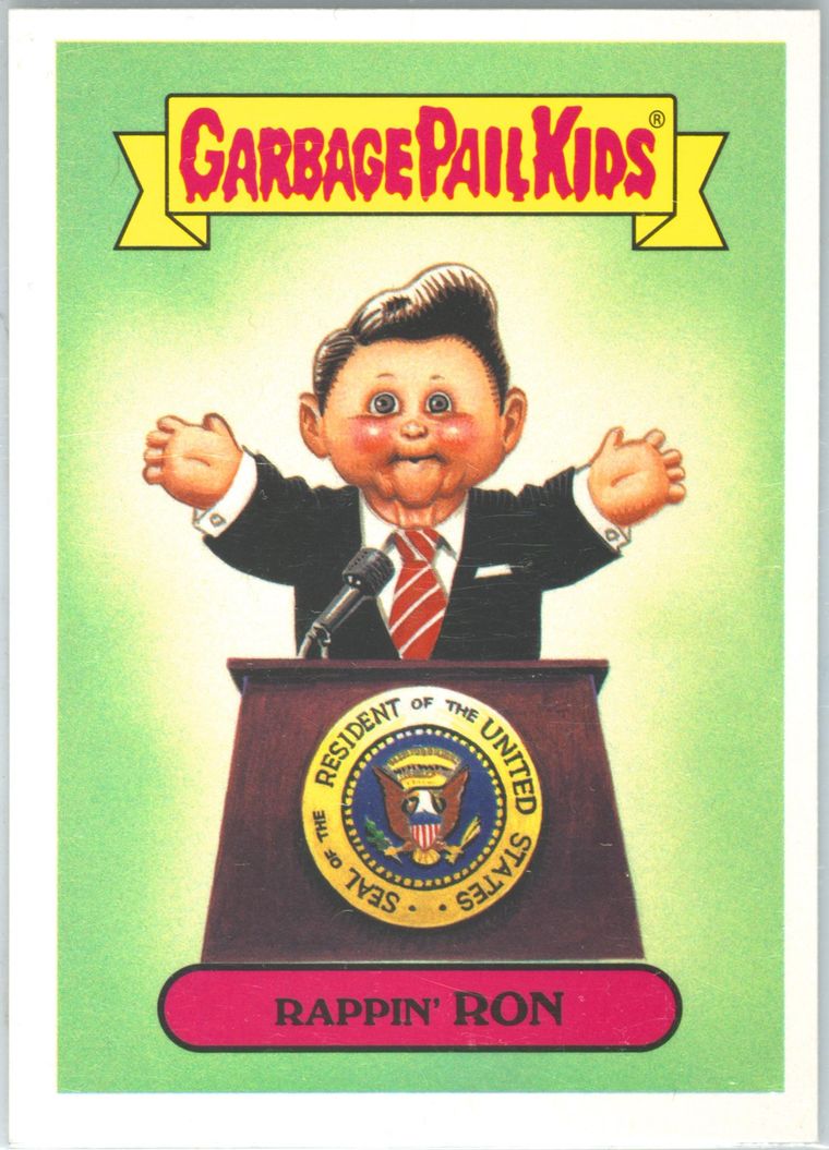 2018 Topps Garbage Pail Kids Series 1 Classic 80's Stickers #2a Rappin' Ron front