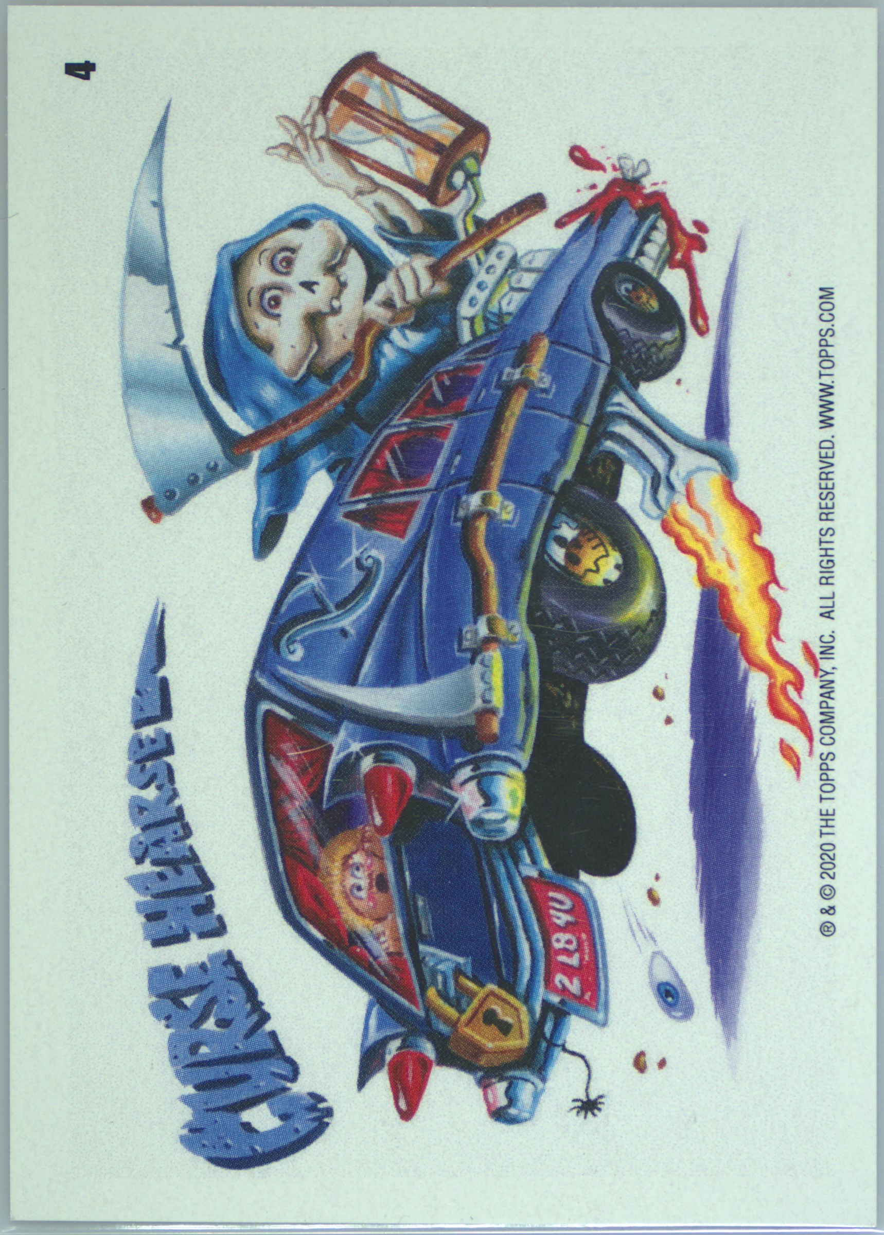 2020 Topps Garbage Pail Kids Krashers 2 L8 4U #4 Curse Hearse front