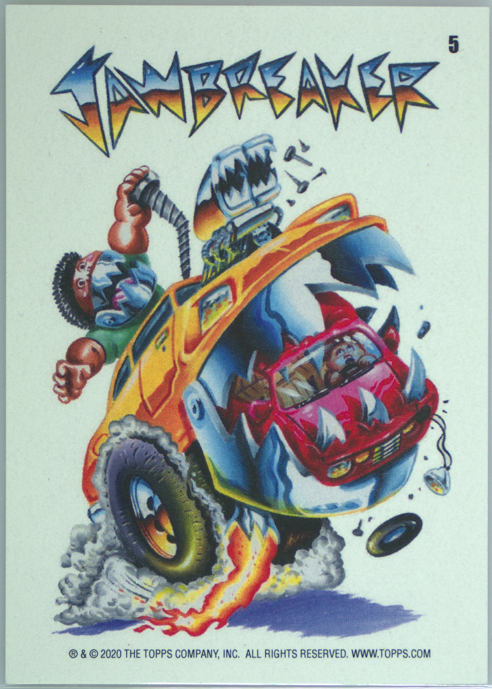 2020 Topps Garbage Pail Kids Krashers Trp J4W #5 Jaw Breaker front