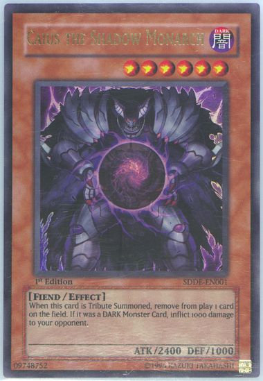 yugioh caius the shadow monarch deck Yu-Gi-Oh! - Caius the Shadow Monarch (SDDE-EN001) - Structure Deck The Dark  Emperor - 1st Edition main image 1
