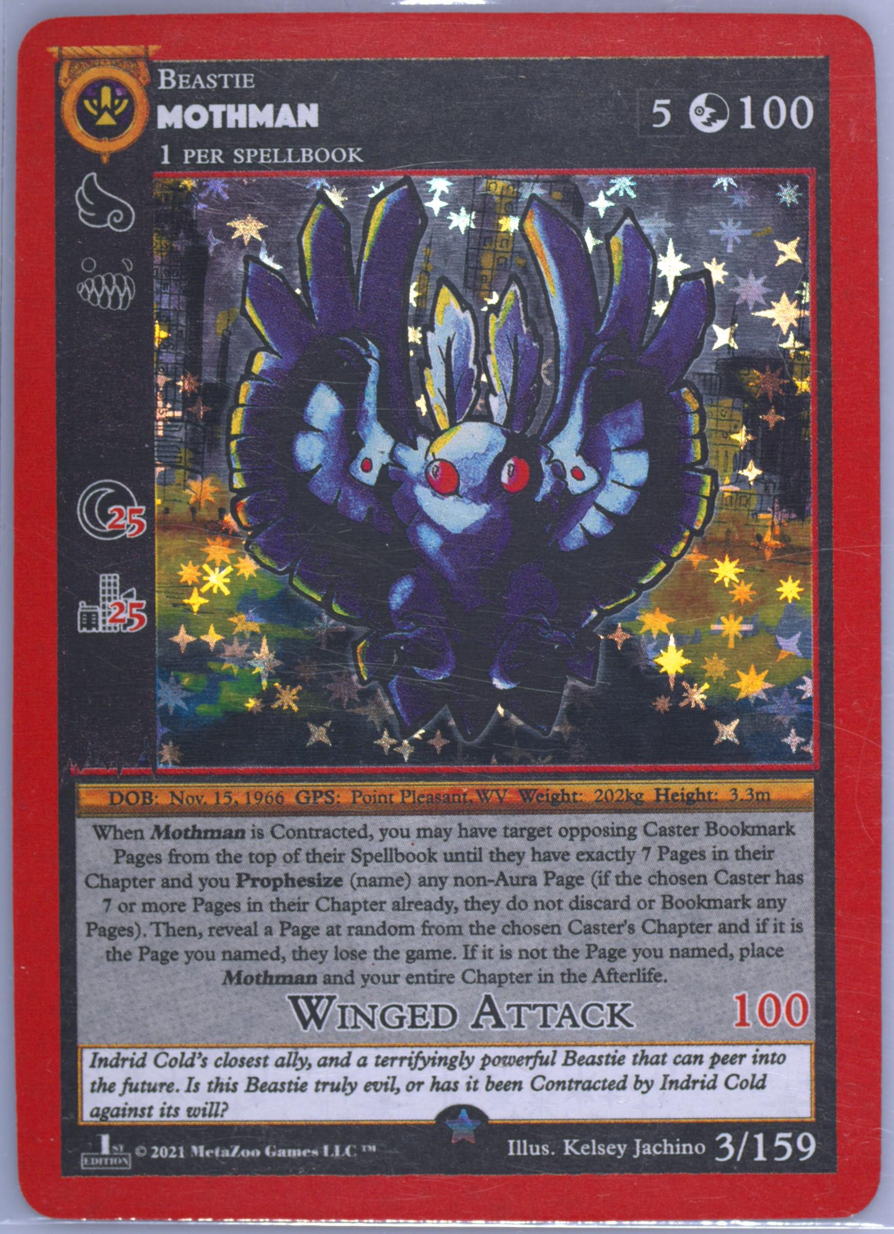 高騰中Zoo Mothmanモスマン1st edition PSA10 Spec Details