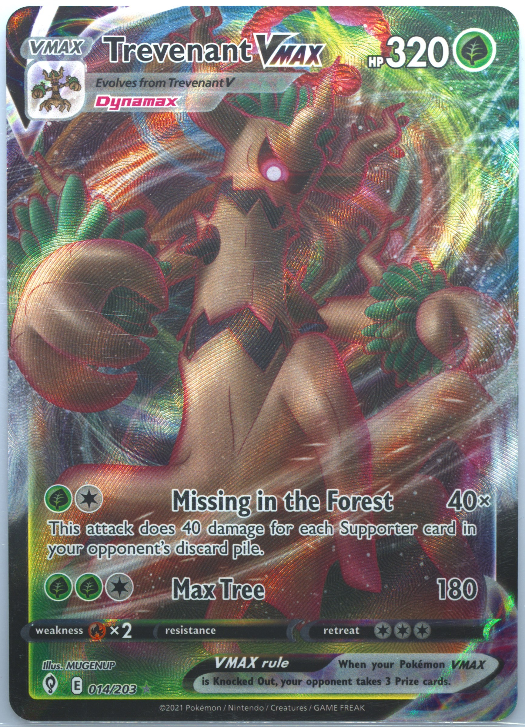 trevenant vmax pokemon card value Trevenant VMAX HR
