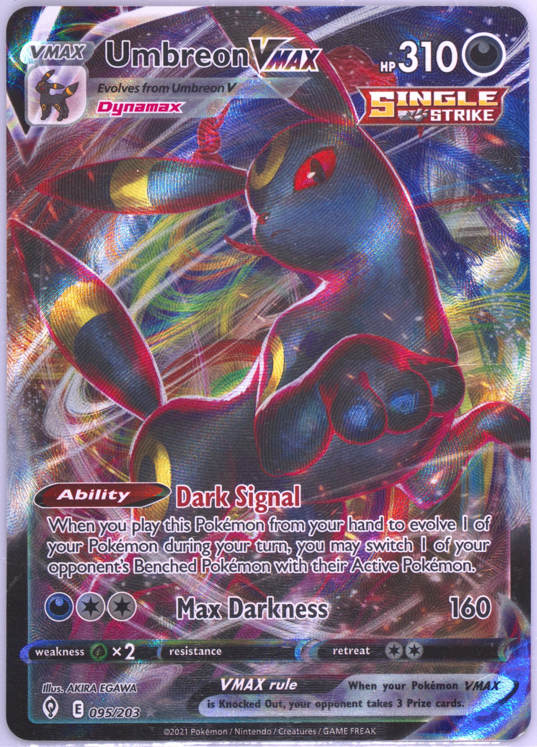 pokémon umbreon card vmax Umbreon VMAX Alternate Art Extended Art Custom Display Case for Pokémo –  GeeksStop