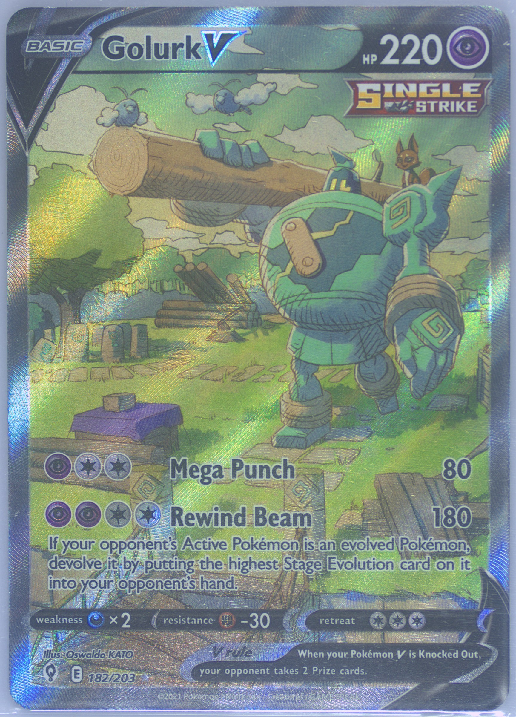 shiny golurk pokemon card Golurk 35/98 XY Ancient Origins Full Art Holo Rare Pokemon Card NM main image 0