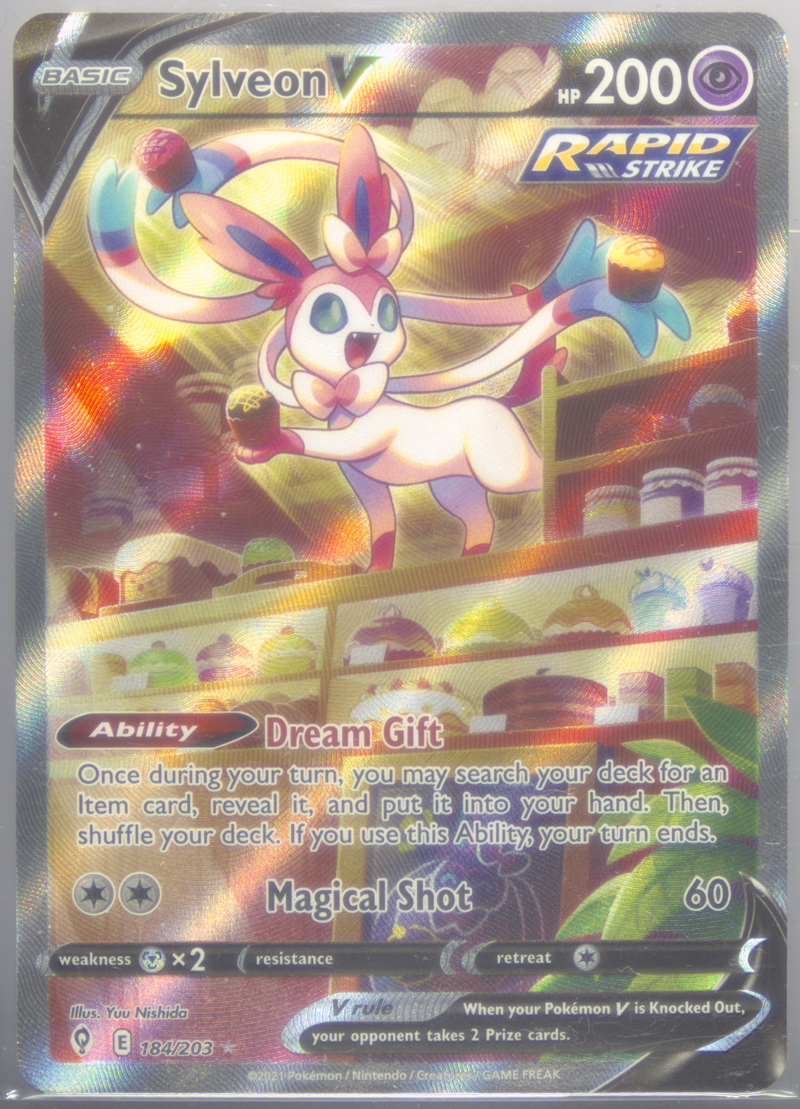 sylveon pokemon card art Sylveon VMAX #212 EXTENDED ART main image 1